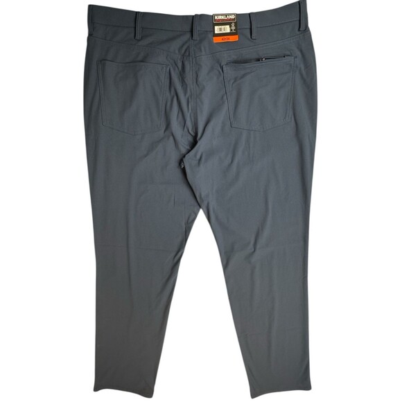 Kirkland Signature Mens 42x34 Blue Commuter Pants Dress Casual Trousers - Picture 4 of 6